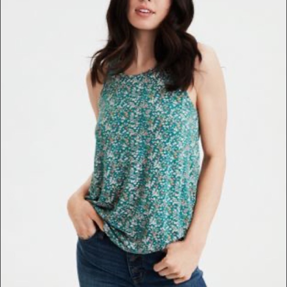 AE floral tank top